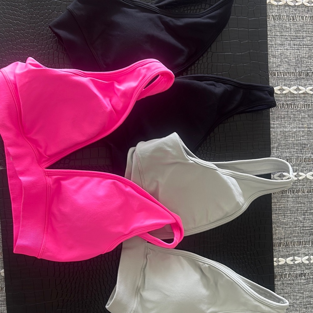 Women's Swimwear Set - Black, Pink, and Gray